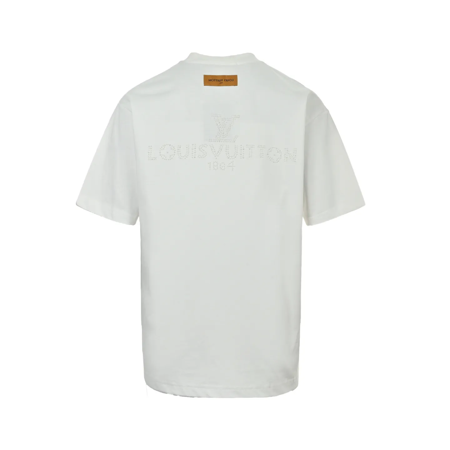 Louis Vuitton/Louis Vuitton 26ss pearl letter print short sleeves